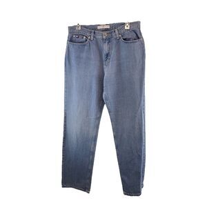 Tommy Hilfiger Womens Straight Leg Jeans Size 10 W34 x L33 Blue Denim High Rise